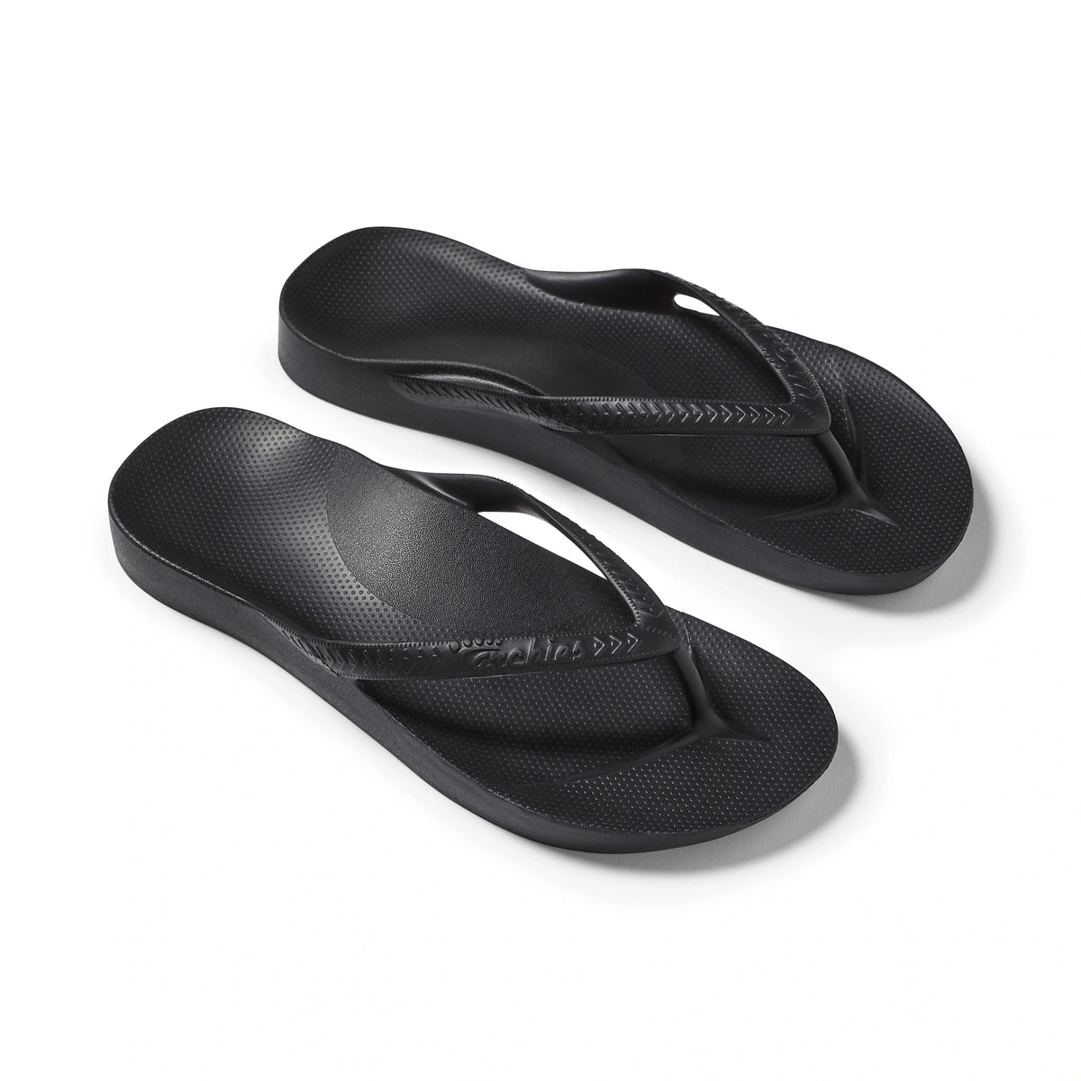 Black Archies Arch Support Flip Flops angle 08