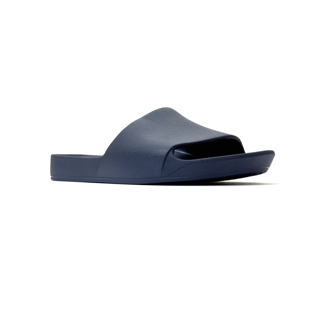Navy Archies Arch Support Slides shown from the side