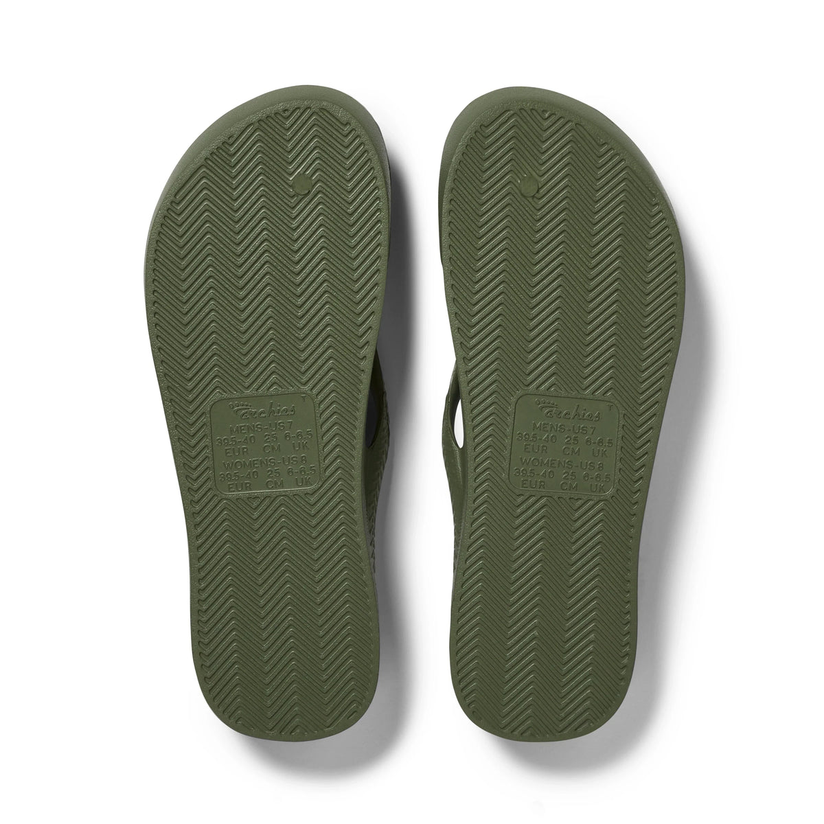 Olive Archies Arch Support Flip Flops angle 04
