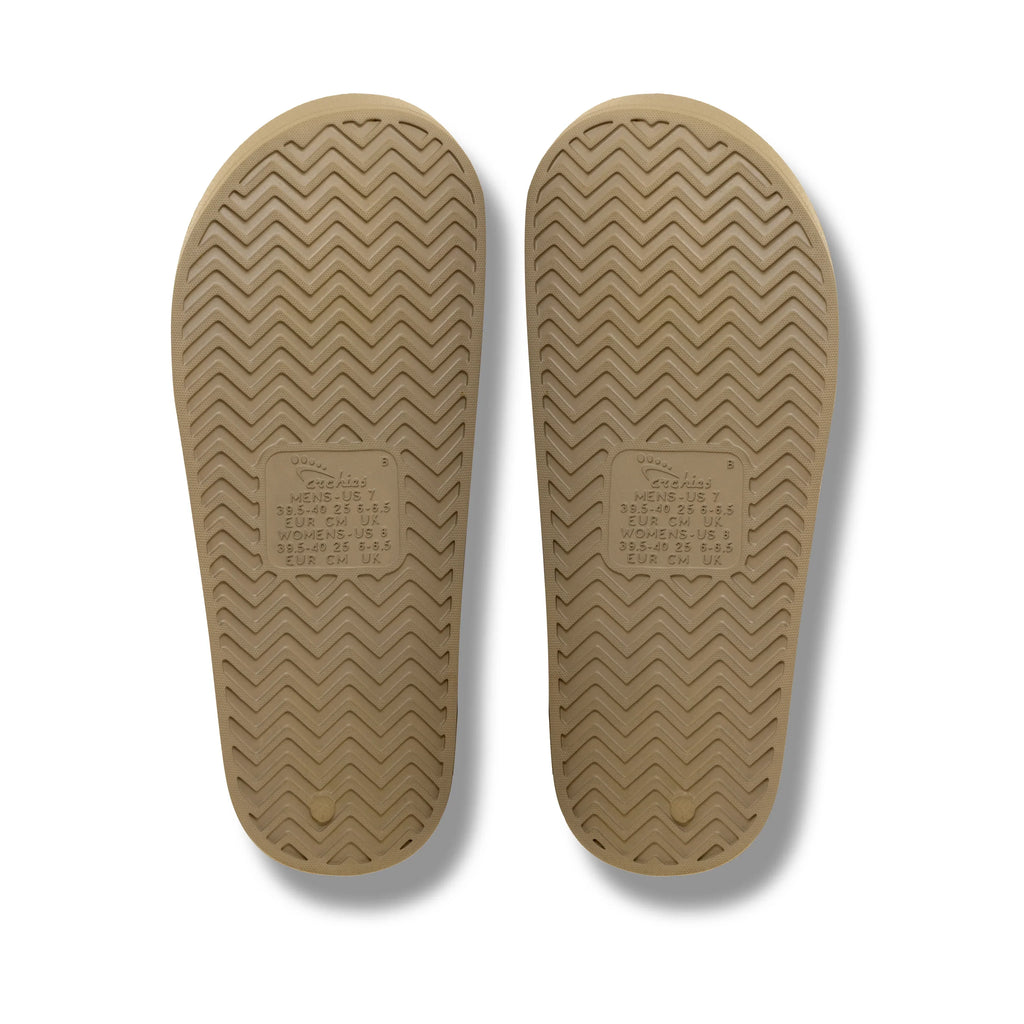 Taupe Archies Arch support slides angle 05