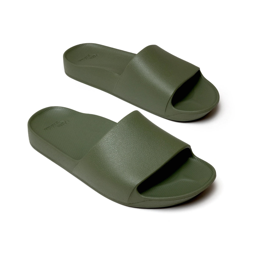 Olive Arch Support Slides shown from above