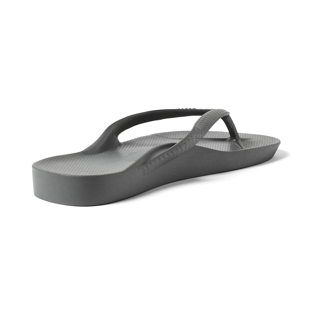Charcoal Archies Arch support flip flops angle 03