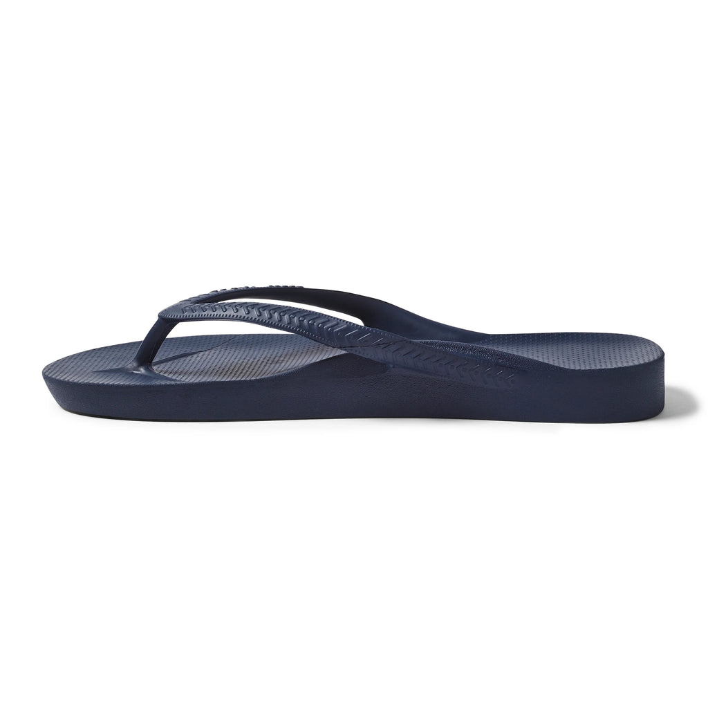 Navy Archies Arch Support Flip Flops angle 07