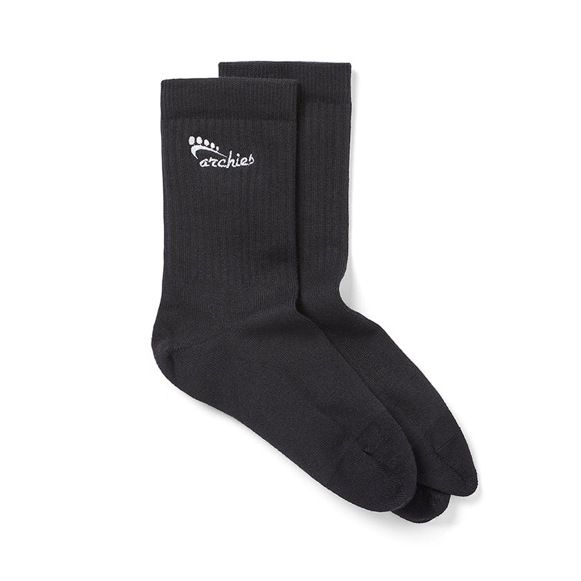 Archies toe socks black angle 01