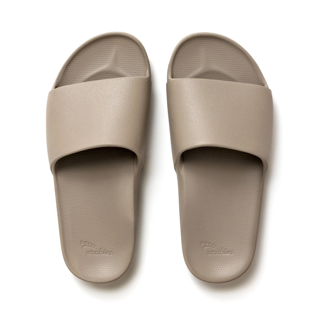 Taupe Archies Arch support slides angle 01